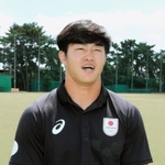 男子７人制ラグビー日本代表として出場したパリ五輪を振り返る近大の植田和磨＝西宮市の報徳高