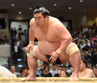 現役引退を発表した妙義龍＝２０２３年５月