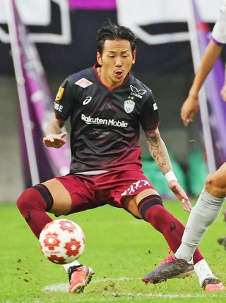 神戸の中盤に不可欠な存在となった井手口＝27日、ノエビアスタジアム神戸