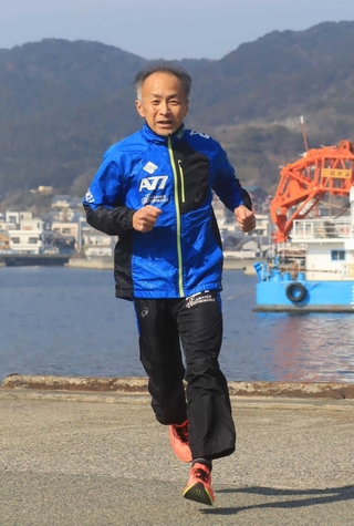 ２０年ぶりに出場する南あわじ市男子の東卓志＝南あわじ市内