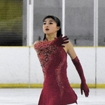 フィギュア成年女子　ＳＰで首位に立った兵庫・坂本花織＝ヘルスピア倉敷アイスアリーナ