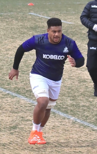 初のメンバー入りを果たした神戸のフナキ＝神戸市東灘区のチームグラウンド