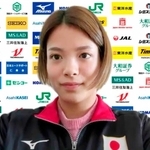 オンラインで取材に応じる柔道女子５２キロ級の阿部詩＝５日