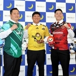 関学大ラグビー部からリーグワン所属チームへの加入が決まった（左から）山本快、黄世邏、平生翔大、川村祐太、松本壮馬