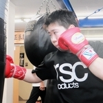 世界主要４団体統一戦に挑む山中菫＝神戸市東灘区