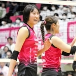 早くも高い得点能力を発揮している姫路の秋本美空＝３月２９日、姫路市ヴィクトリーナ・ウインク体育館