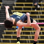 グランプリ男子走り高跳び決勝　優勝したＦＡＡＳの瀬古優斗（撮影・斎藤雅志）
