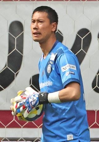 今季も不動の守護神を務め、無失点での勝利を目指す神戸のＧＫ前川＝４月２０日、ノエビアスタジアム神戸