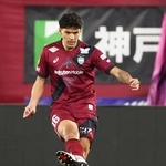 ６日のＣ大阪戦で初先発した神戸のカエターノ＝ノエビアスタジアム神戸（撮影・丸山桃奈）