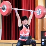 重量挙げ男子67キロ級　ジャークで１２６キロを成功させた舞子の寺崎慎人
