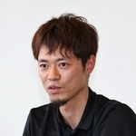 来季の意気込みを語る神戸ストークスの道原紀晃選手＝２６日午後、神戸市中央区東川崎町１