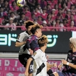 Ｃ大阪－神戸　前半、シュートを放つ神戸・宮代（９）＝ヨドコウ桜スタジアム（撮影・中西幸大）