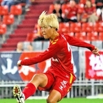 新加入ながらＩＮＡＣ神戸に欠かせない存在となっているＭＦ大熊環＝６日、ノエビアスタジアム神戸