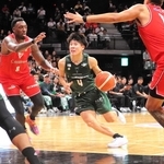 神戸の新司令塔として期待される寺園＝２３日、ジーライオンアリーナ神戸（撮影・永見将人）