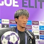 前日会見でＡＣＬＥ初得点へ意気込む神戸の小松＝ノエビアスタジアム神戸