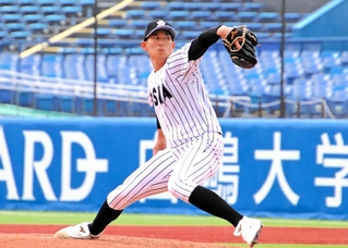 武庫荘総合高出身の斉藤汰直（亜大提供）