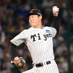 阪神-ＤｅＮＡ　６回から継投でマウンドに上がった及川＝西宮市の甲子園球場（撮影・丸山桃奈）