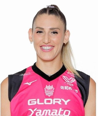 ヴィクトリーナ姫路のカミーラ・ミンガルディ（チーム提供）