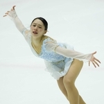 女子フリー　華麗な演技を見せる三宅咲綺（いずれも撮影・坂部計介）