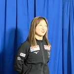 ＮＨＫ杯優勝から一夜明けた感想を語る坂本花織＝大阪府門真市、東和薬品ラクタブドーム