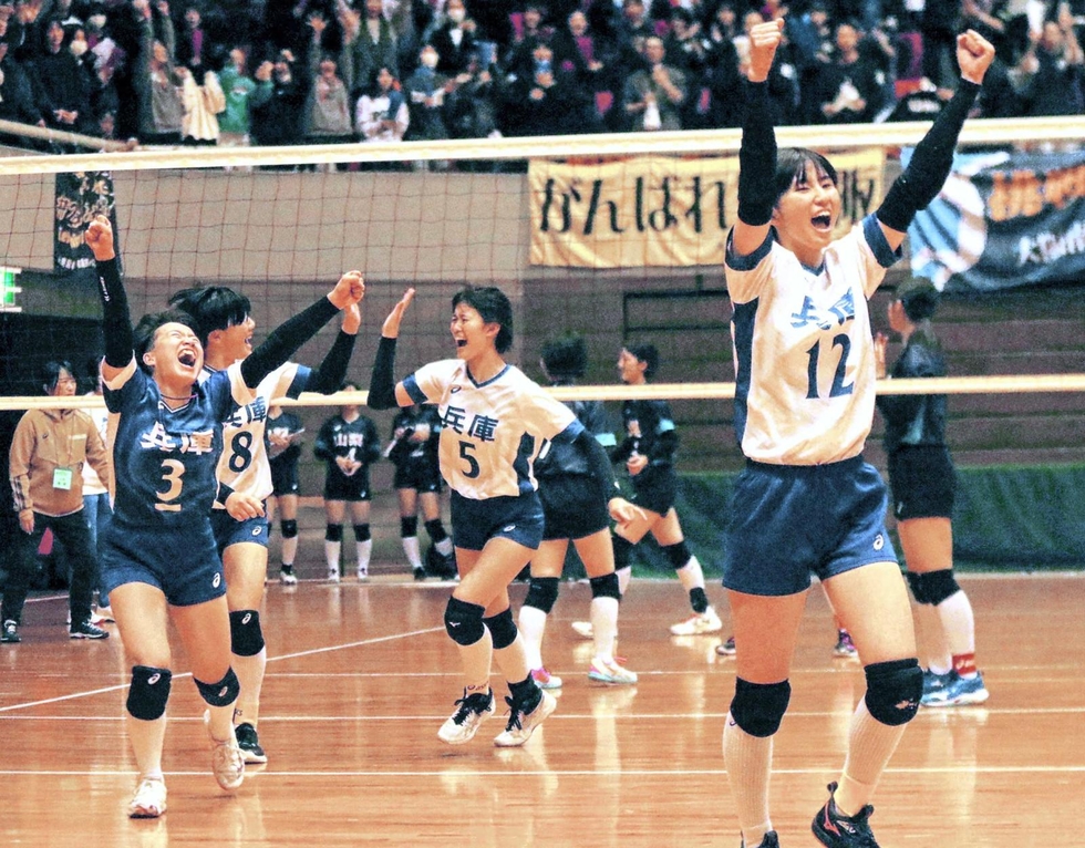 兵庫女子、ミス少なく相手が自滅 連勝で決勝Tへ 都道府県対抗中学