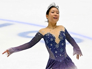 引退を表明した三原舞依＝８月、大津市、木下カンセーアイスアリーナ（撮影・斎藤雅志）