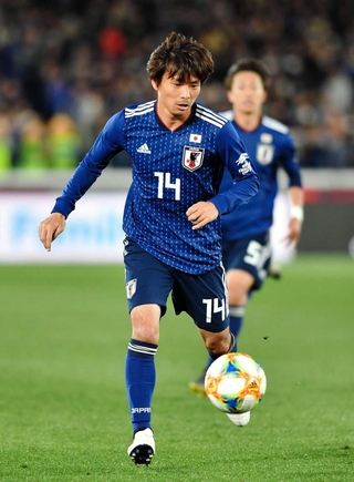 乾貴士＝２０１９年３月２２日　キリンチャレンジカップ　日本対コロンビア