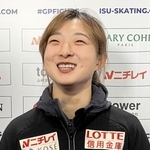 ＧＰファイナルから一夜明け、明るい表情で大会を振り返る坂本花織＝名古屋市のＩＧアリーナ