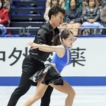 演技する籠谷歩未、本田ルーカス剛史組＝代々木第一体育館（撮影・石井剣太郎）