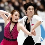 アイスダンス・ＲＤ　演技する紀平梨花（左）、西山真瑚組