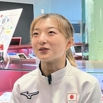 ３度目の五輪へ思いを語る坂本花織＝東京都内