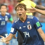 後半、ゴールを決める日本代表・乾＝２０１８年７月、ロシア・ロストフナドヌー　