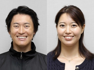 モーグル五輪代表入りを確実にした兄の藤木豪心（左）と妹の日菜