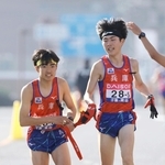 天国の永里初さんへ届け　兵庫男子「魂のたすきリレー」で3位死守　都道府県駅伝、多世代の力一つに