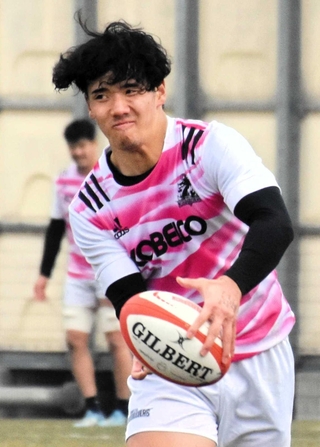 第７節でアーリーエントリー選手として初出場する神戸のバックス上ノ坊駿介＝神戸市東灘区のチームグラウンド