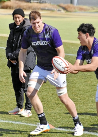 リーグワン１部でトライランキングトップに立つ神戸のブロディ・レタリック＝神戸市東灘区のチームグラウンド