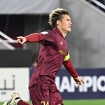 神戸－ＦＣソウル　後半、ゴールを決めて喜ぶ神戸の酒井（２４）。神戸が２-０とリードを広げる（撮影・斎藤雅志）