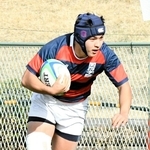 関学－天理　前半３１分、一時勝ち越しとなるトライを決める関学のＣＴＢ鈴木主将