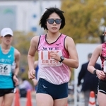 女子で８位に入賞した石田さつき