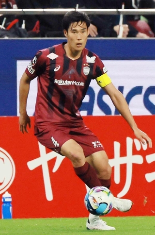 負傷明けで必勝を期す神戸の主将山川＝３月２７日、ノエビアスタジアム神戸（撮影・鈴木雅之）