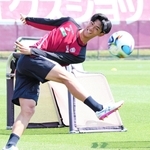 Ｕ-２１日本代表で経験を積み、Ｊ１での活躍を狙う神戸の山田＝いぶきの森球技場