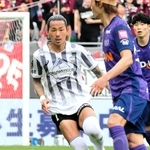 今季も中盤を献身的に支える神戸の井手口＝６日、エディオンピースウイング広島