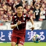 復調し、連勝を誓う神戸の佐々木＝１３日、ノエビアスタジアム神戸