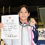 競泳女子８００メートル自由形で優勝した須磨学園の檀野紗良
