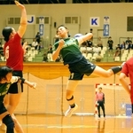 ハンドボール女子準決勝　両チーム最多の９ゴールを挙げた神戸星城の箱崎（11）