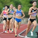 女子８００メートル　大会新記録で優勝した田中希実（２７３）＝たけびしスタジアム京都（撮影・大田将之）