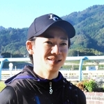 神戸への思いを語った松山弘平騎手＝滋賀県栗東市、栗東トレーニングセンター