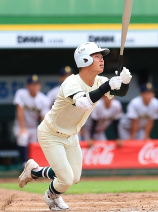 報徳高時代の榊原七斗＝２０２２年７月、ほっともっとフィールド神戸