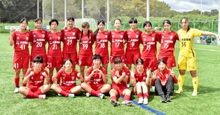 皇后杯初出場を決めたＩＮＡＣ神戸レオンチーナの選手たち＝大阪府吹田市（クラブ提供）