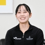 今季への意気込みを語る三宅咲綺＝神戸市中央区脇浜海岸通１、シスメックス本社